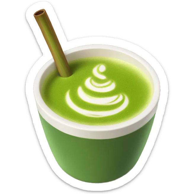 matcha latte sticker