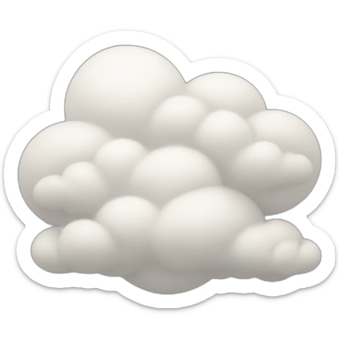 Clouds sticker
