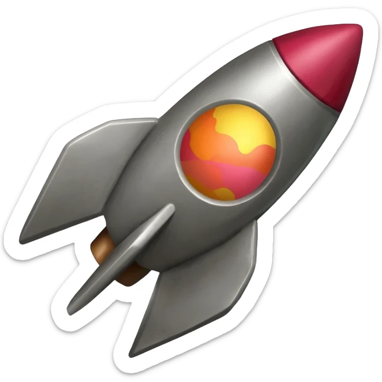 rpg rocket launcher but the rocket is a easter egg sticker