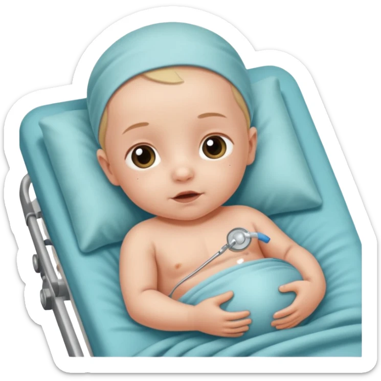 create me Paediatric Surgery emoji for 👶 Baby or 👧 Girl/👦 Boy: Emojis to signify children or pediatric patients giving birth sticker