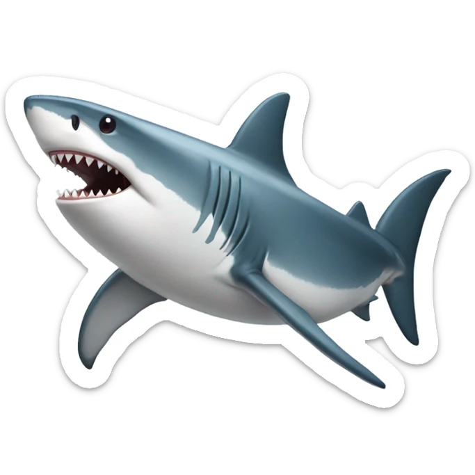 shark in short sticker
