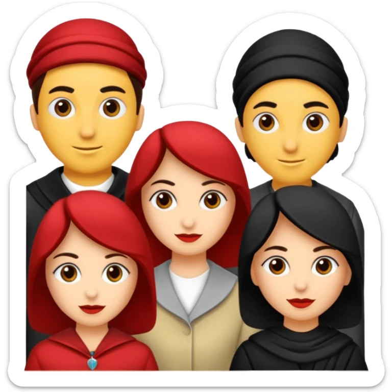 Uzun beyaz tenli toplu saçlı ela gözlü dolgun dudaklı kumral kız sticker