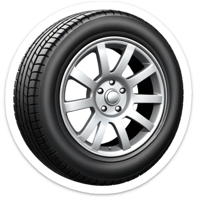 tire, wheel, road noise, reducing the hum from asphalt and rubber at any speed. sticker