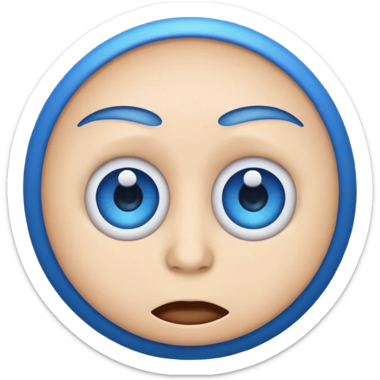 world emoji in eye emoji sticker