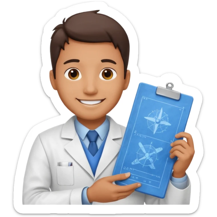 aerospace engineering man sticker