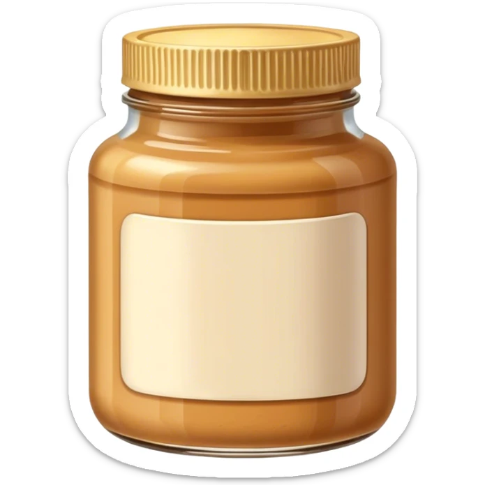 Peanut butter sticker