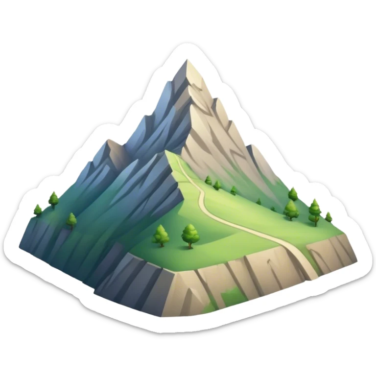 A gentle A high, elevated point of land, typically the summit of a hill or mountain, overlooking the surrounding area. It represents the highest point in a landscape, often offering a panoramic view of the horizonbreeze blowing through the air, creating a subtle motion in the surroundings, with leaves or fabric softly swaying in response to the wind. The atmosphere is calm, yet there's a sense of movement, as if the air itself is alive and flowing sticker