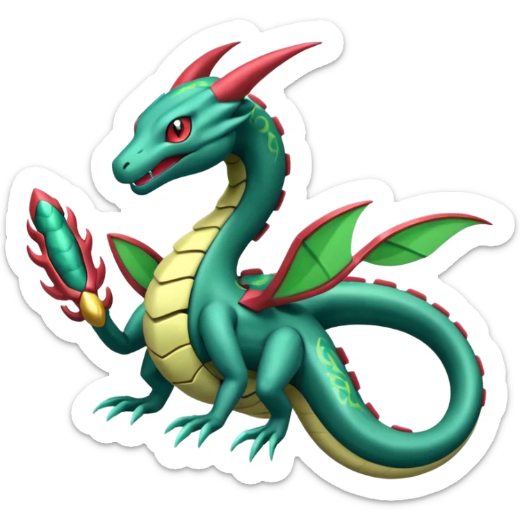 Zygarde-Clawitzer-Seadra-Parasect-Salamence-Rayquaza-Seviper-Salazzle-fusion sticker