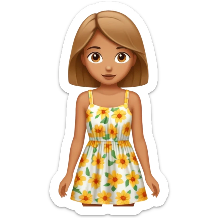 Summer girl sticker