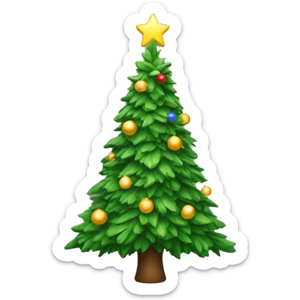 Christmas tree sticker