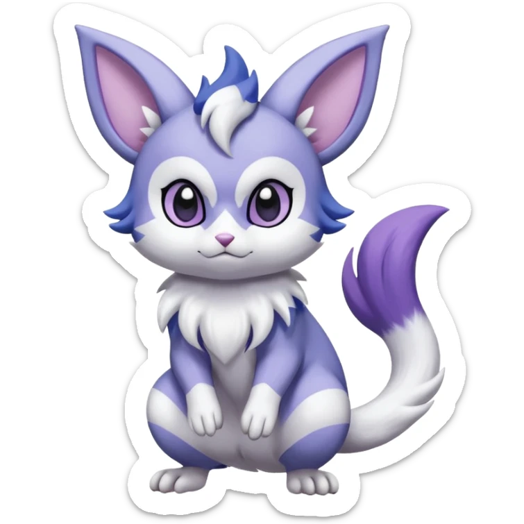 Shiny Furret-Absol-Meowstic-Mienshao-Espeon-Hybrid (Full body) sticker