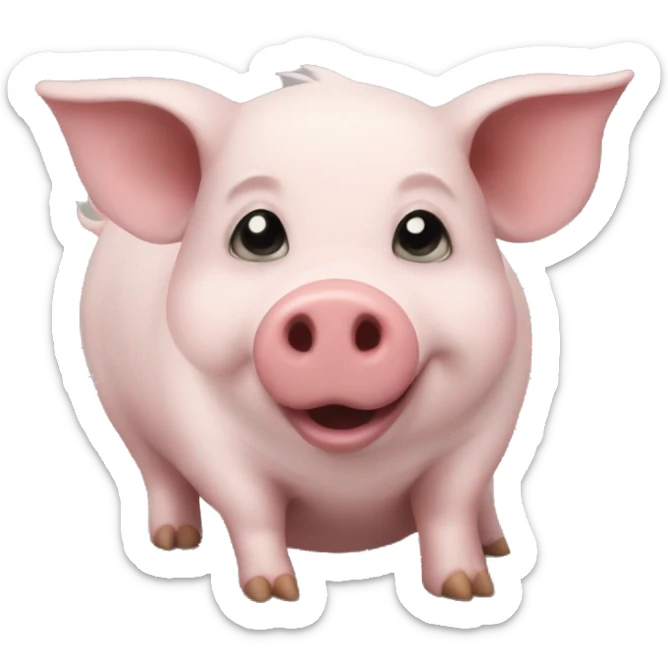 Can you make an emoji of suirrel and a pig as one animal?  sticker