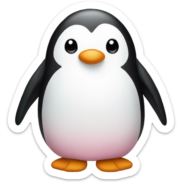 Pingüino rosa sticker