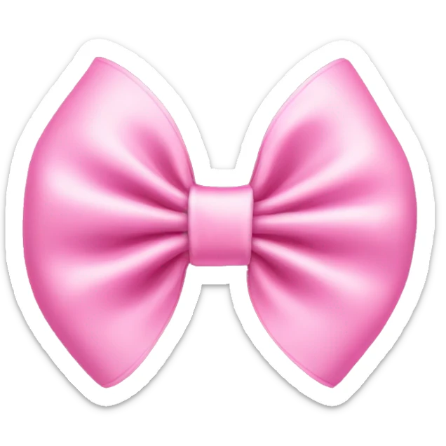 pink bow sticker