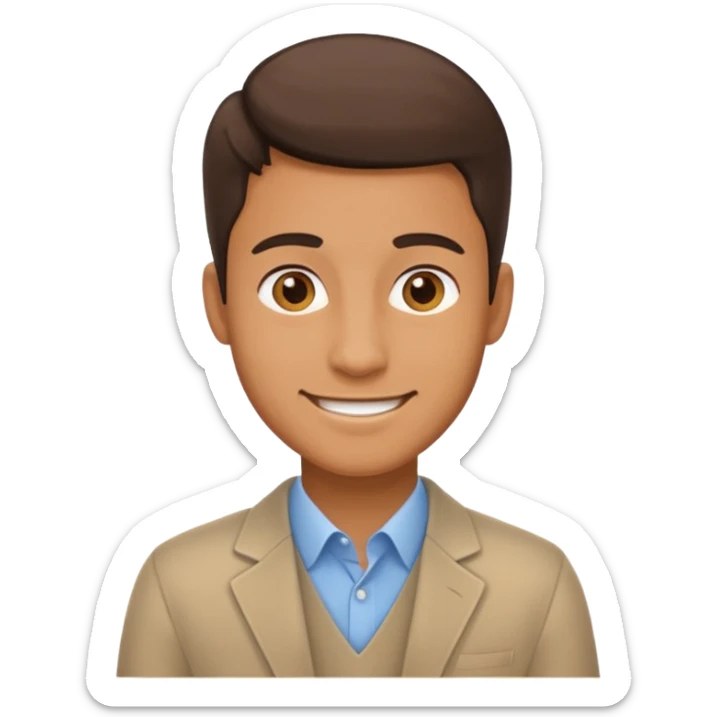 hazme un emoji que le este ayudando a una empresa a dejar de perder tiempo en tareas repetitivas y empezar a centrarse en lo que realmente importa: crecer. y que sea un hombre el emoji sticker