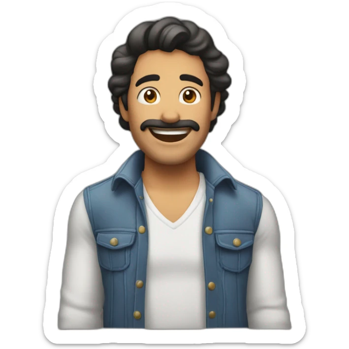 chico feliz cuerpo entero con mucho dinero sticker