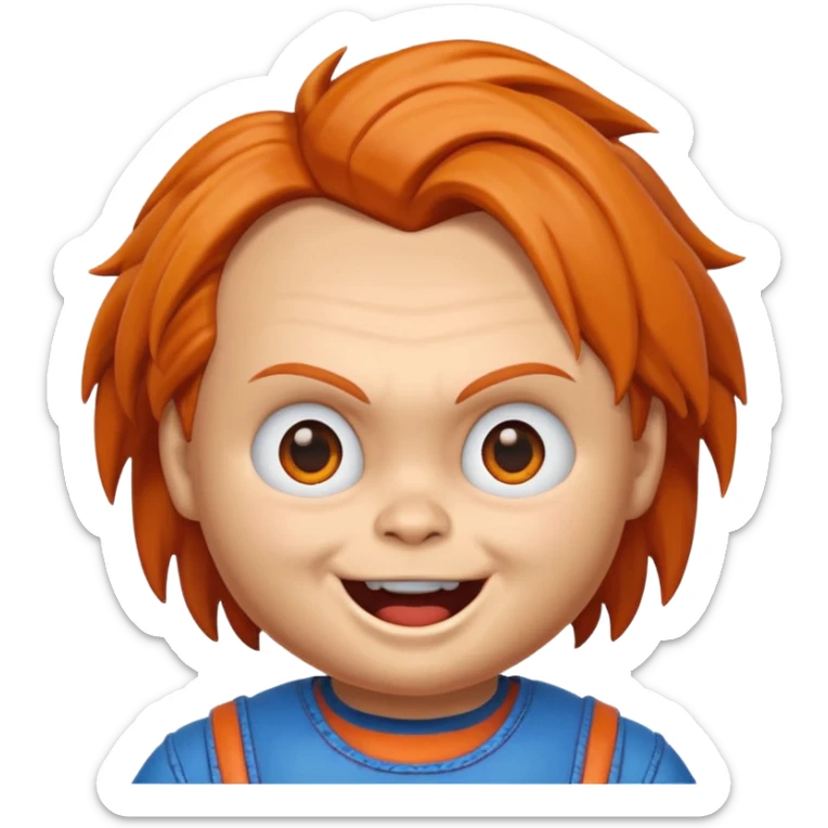 Un emojin de chuky sticker