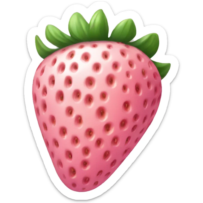 Pastel pink strawberry sticker