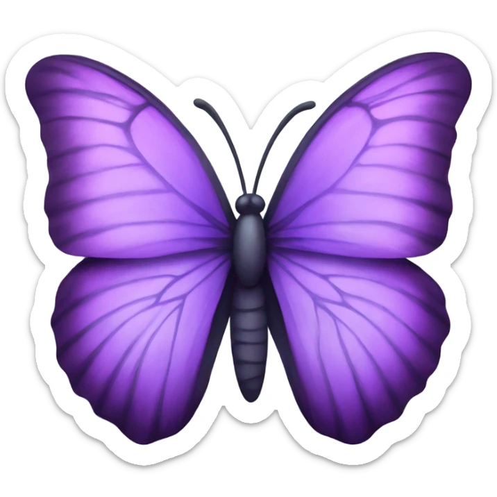Purple butterfly  sticker
