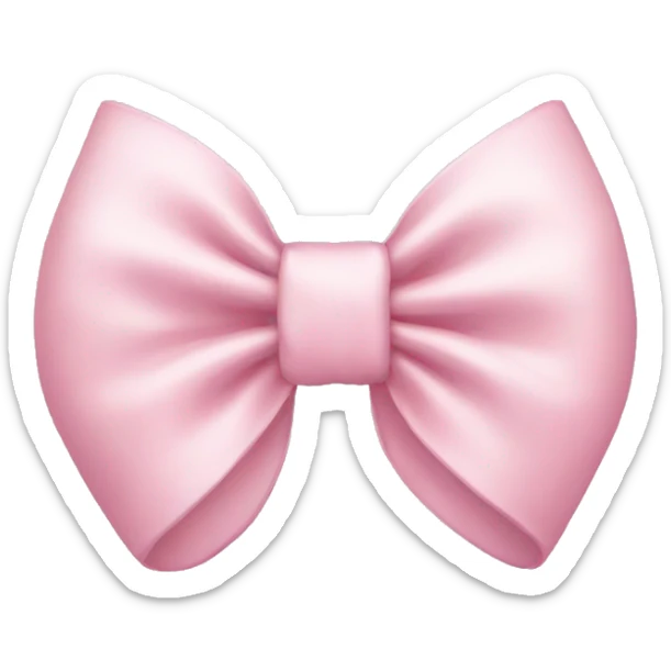 Light pink bow sticker