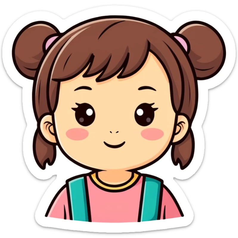 Poor little girl is so cute and cute and I hope she has the best time with you guys today  sticker