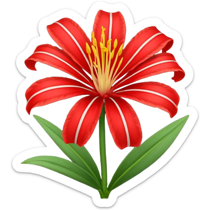 Quiero un emoji lindo para mí novia de la flor lycoris radiata sticker