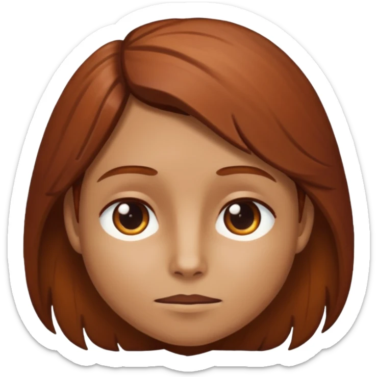 Chestnut face sticker