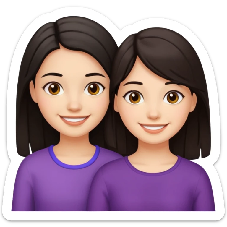 two--girls-best-friends-darkhair-darkhair sticker