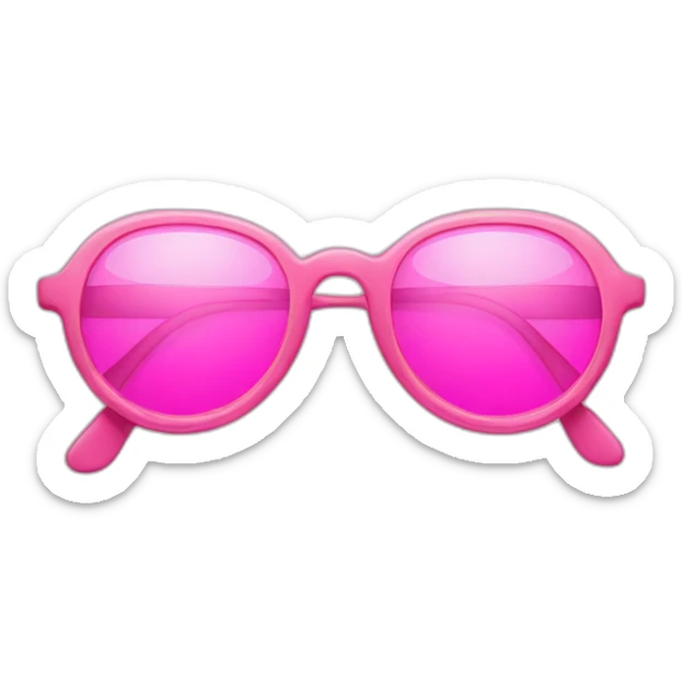 pairs of pink glasses sticker