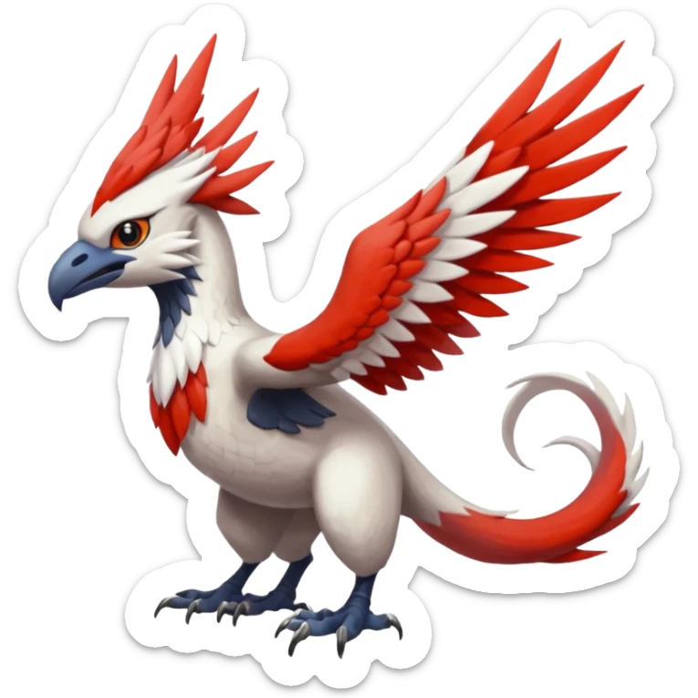 Trico-Gryphon-Latias-Silvally-fusion-creature (full body) sticker