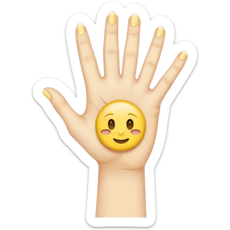 slitting my wrist normal round yellow emoji like traditional original emojis before the people ones sticker