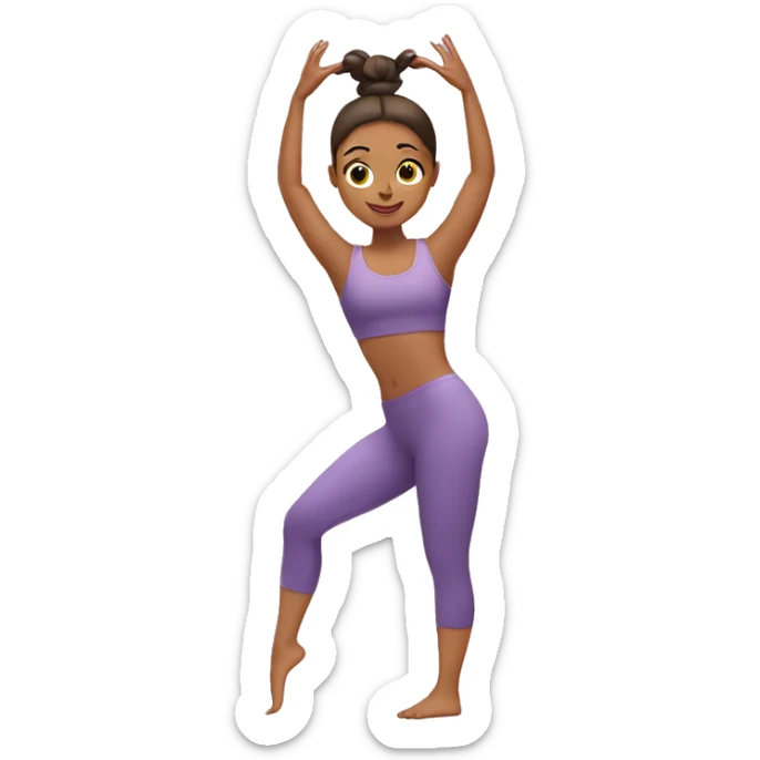 Pilates girl sticker