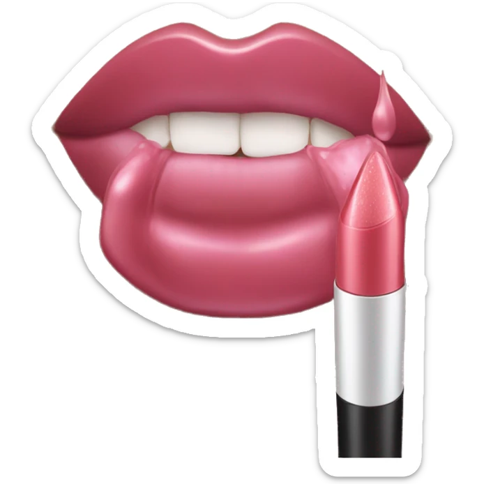 Lip gloss sticker