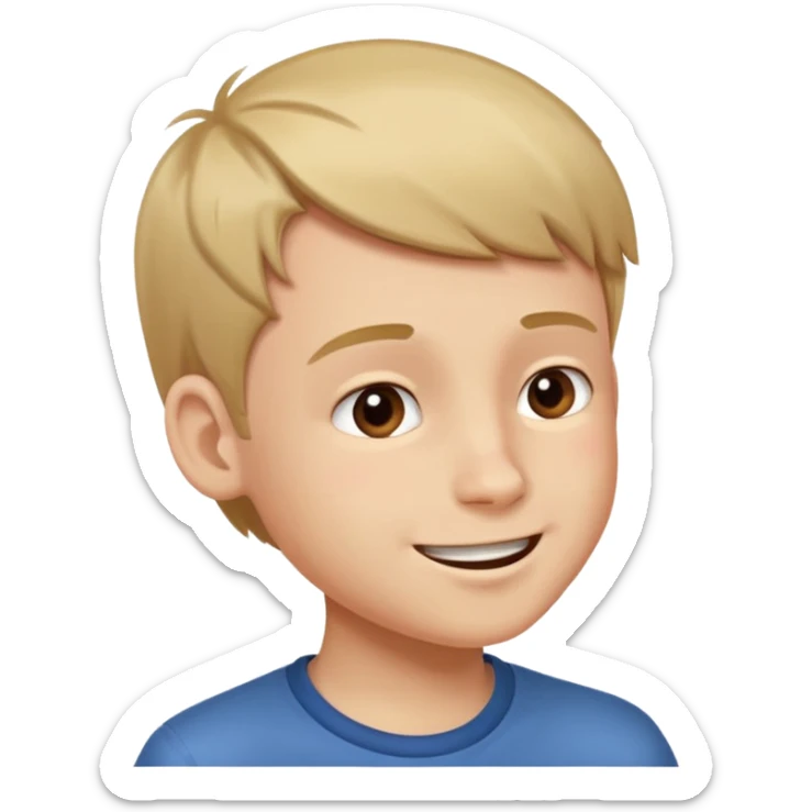 A boy showing right cheek to her mother asking for a gentle playful slap only boy no picture of mother included in emoji
Give side view of right cheek sticker