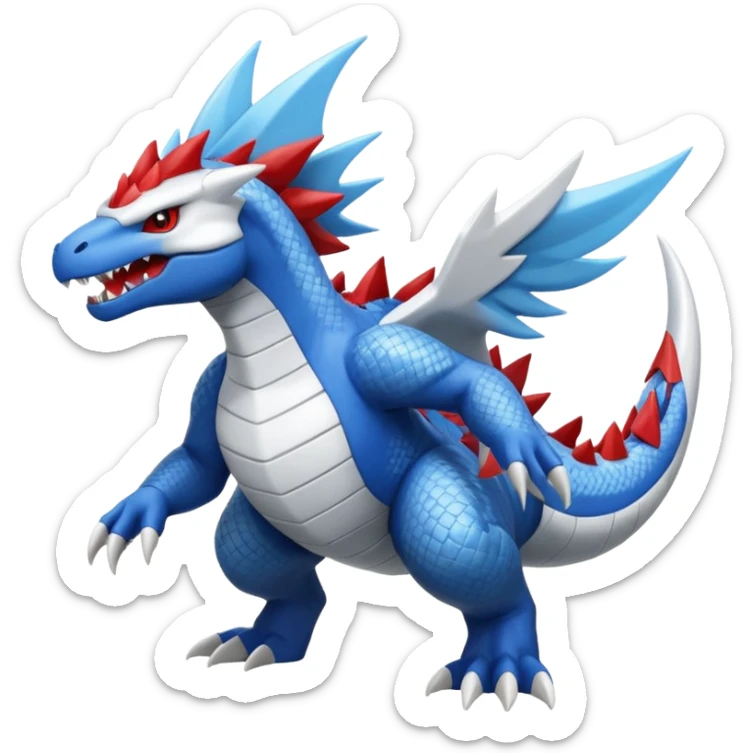 Kyurem-Feraligatr-Latias-Reshiram-fusion sticker