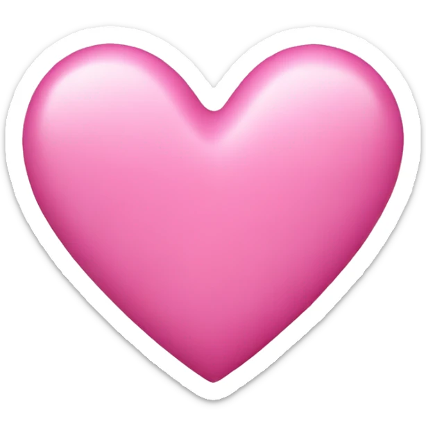 pink heart sticker