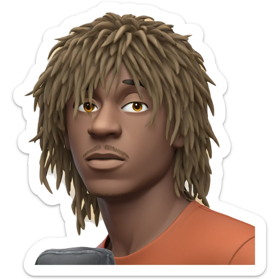 lonely boy in solitude sticker