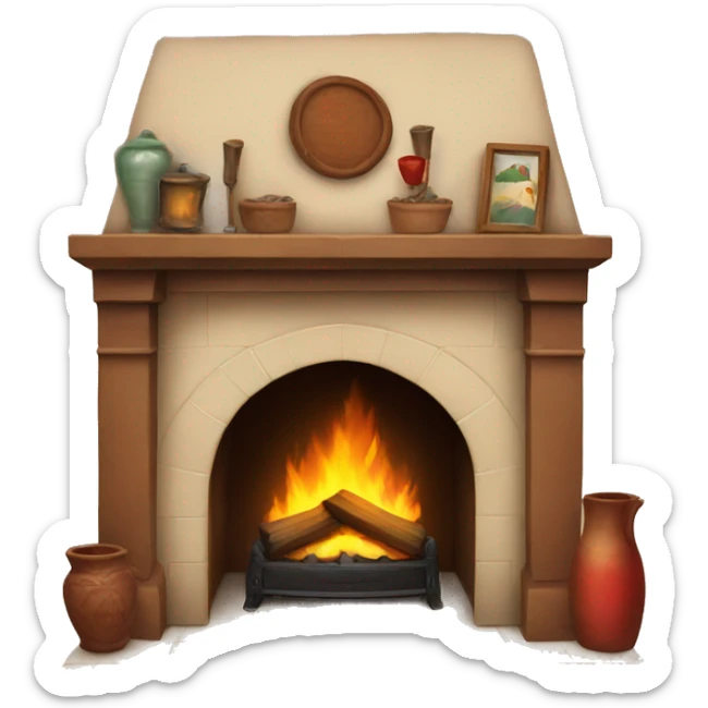 fireplace sticker