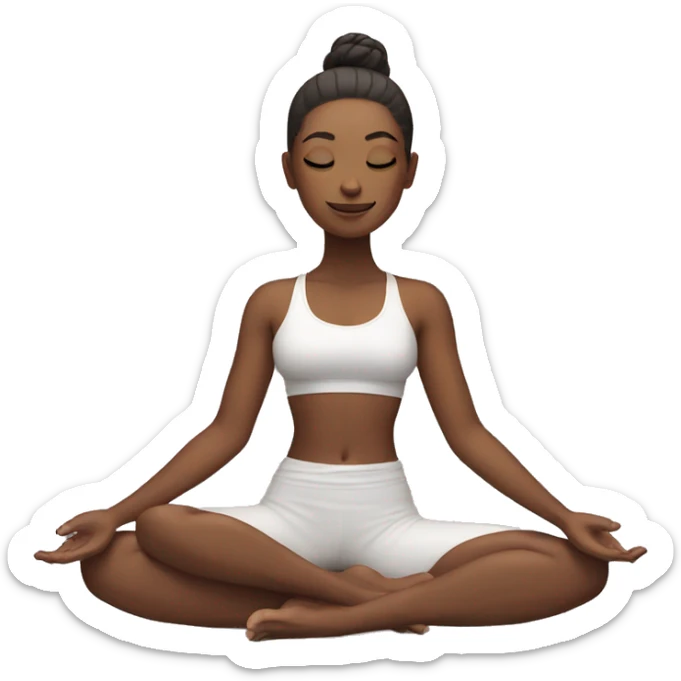 yoga girl sticker
