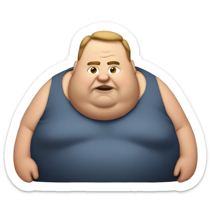 fat man sticker