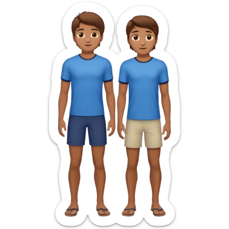 barbie merliah summers as a guy with brown har and brown eyes and tanned skin and full body sticker