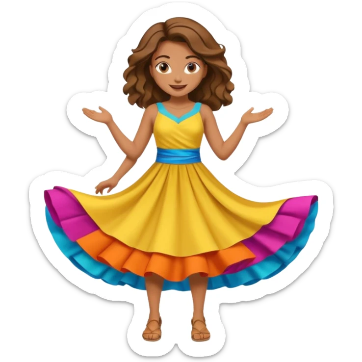 female hero for sustainable fashion full body sticker