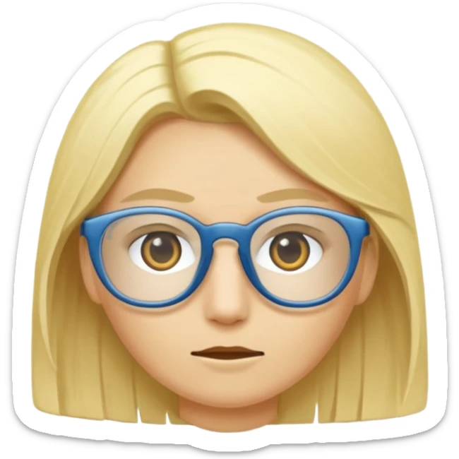 Wygeneruj mi emotke umięśnionego chłopaka w przezroczystych okularach, blond włosach oraz niebieskich oczach, pamiętaj o tym że wisi on na drążku i ukaż go od stóp do głów sticker