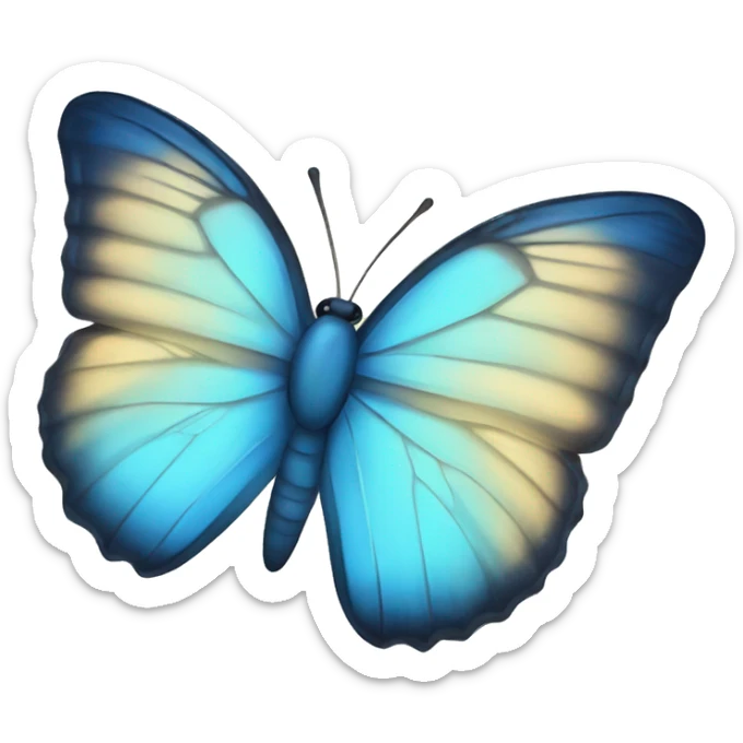 Blue Butterfly sticker