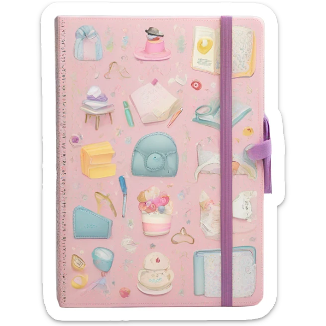 coquette journal sticker