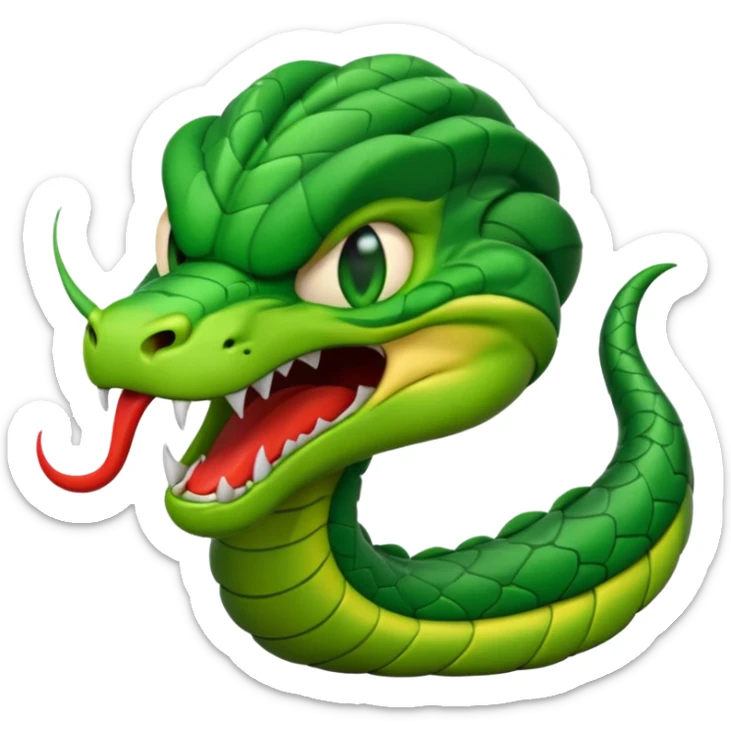 my nickname on the discord server is Little VIper, i want a animated emoji with the text "'Lil Viper Mad" with an angery little viper spitting sticker