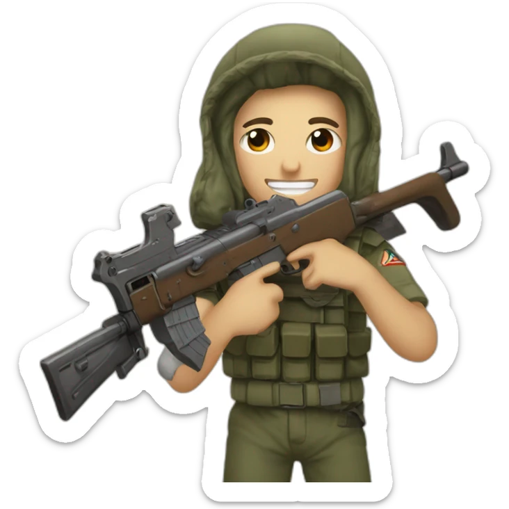 It's funny because I ask for an AK-47 and you said that's "controversial" but can generate an m-16 or even worse, the kkk. Good for you emojis, you're just a fascist sticker
