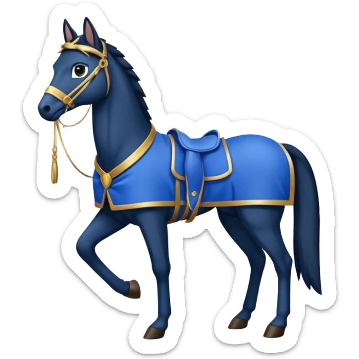 Zorro animal  quítale la máscara y pon en cuerpo completo alto y flaco con ropa azul  sticker