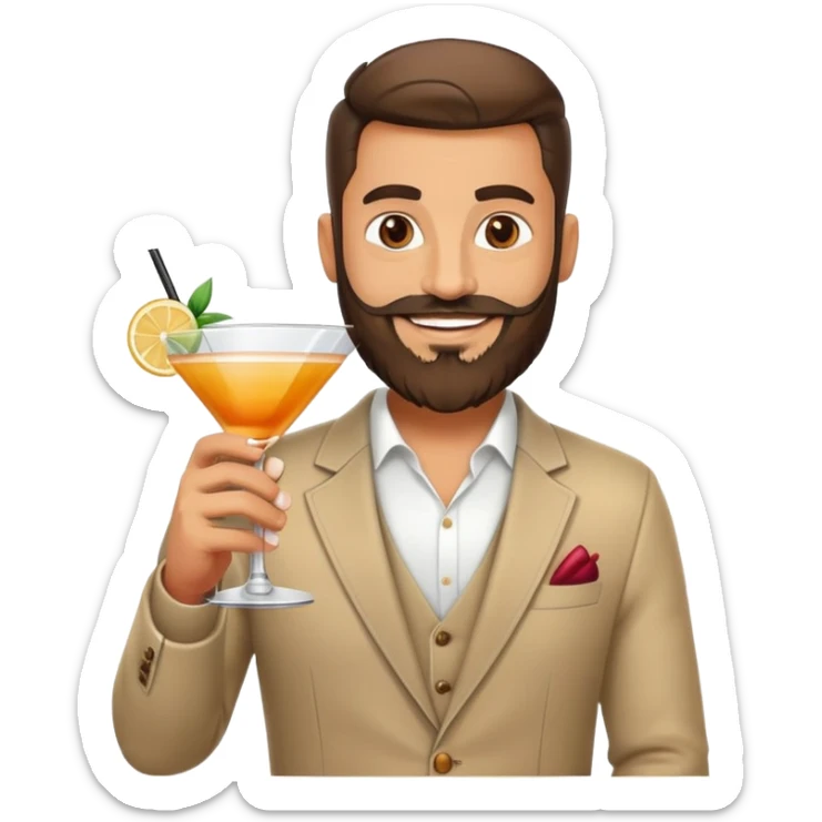 I am 10x dev unicorn founder living in montreal and loves to go out and drink, make my emoji ( I am lebanese) sticker