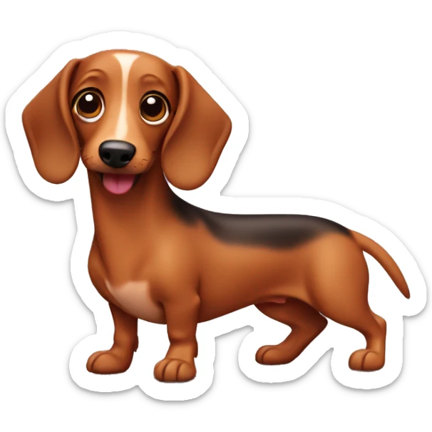 Sausage dog sticker